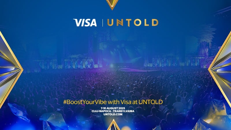 untold 2025 banner boost your vibe with visa at untold