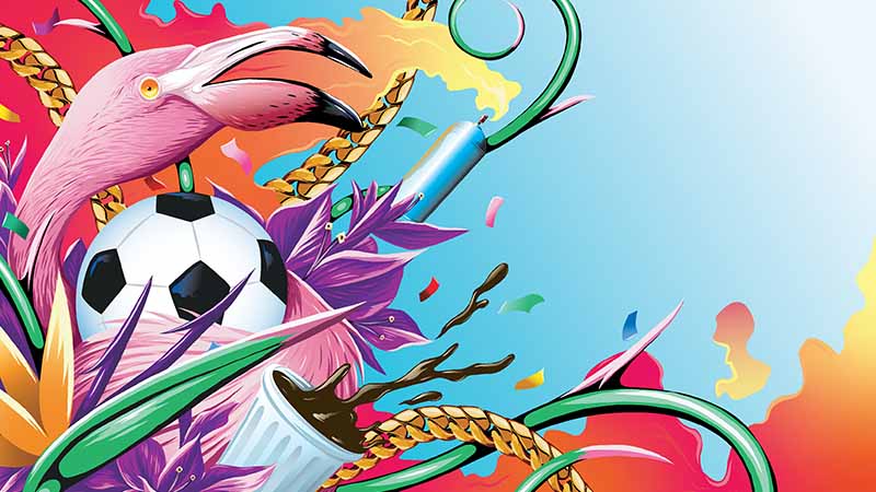 Artwork by Ivan Roque from Florida, USA, created for Visa’s Reimagine FIFA World Cup 2026 collaboration.