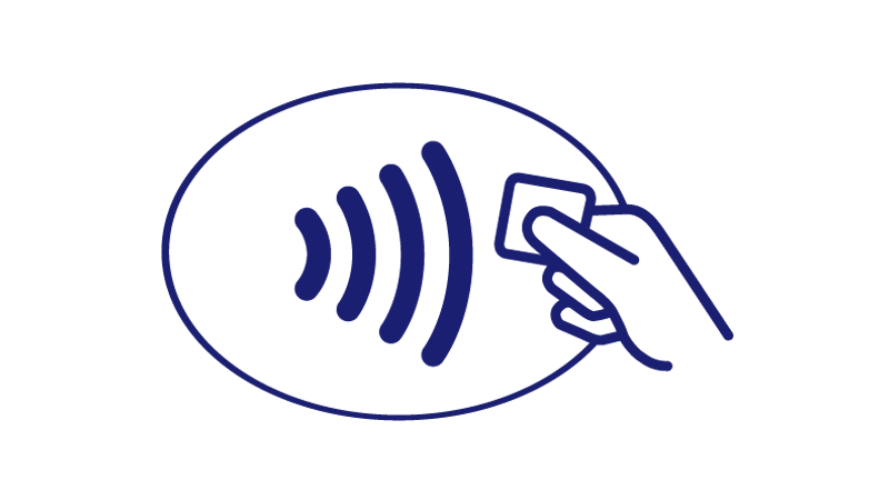 Illustration of the Contactless Symbol.