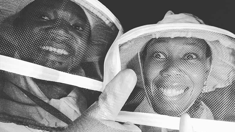 couple of beekeepers