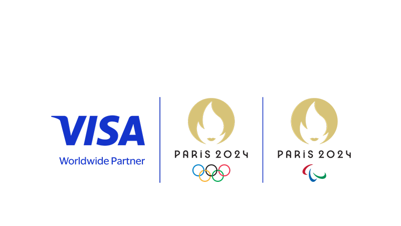 visa paris 2024 olympic logo