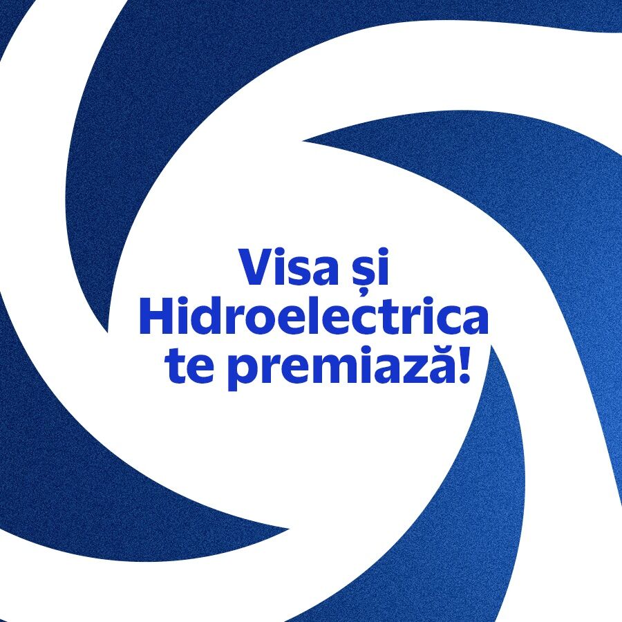 Blue and white pattern +  Visa şi Hidroelectrica te premiază!