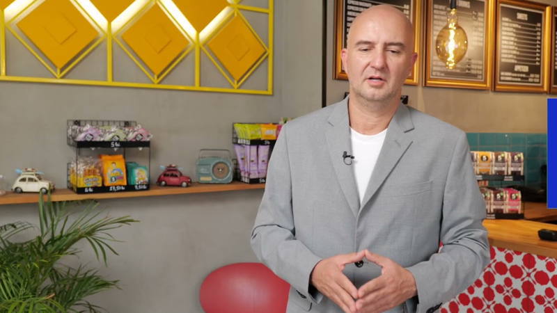 man standing in kitchen