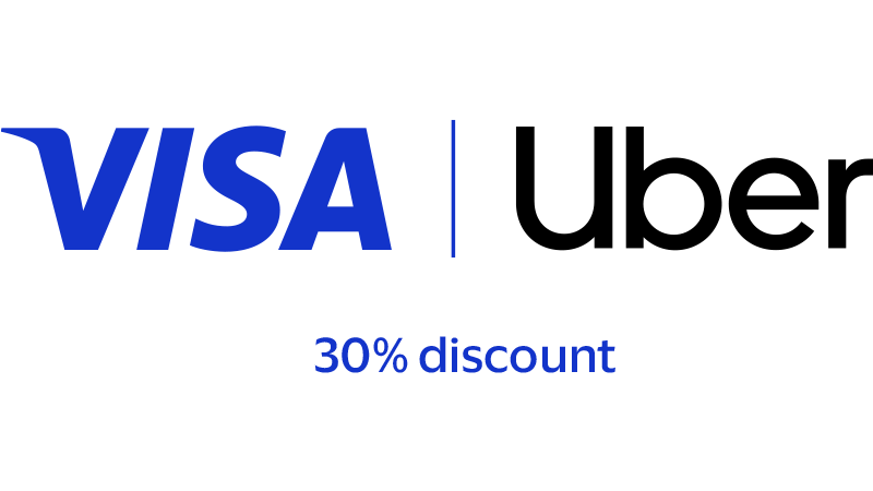 visa uber 30 percent discount logo
